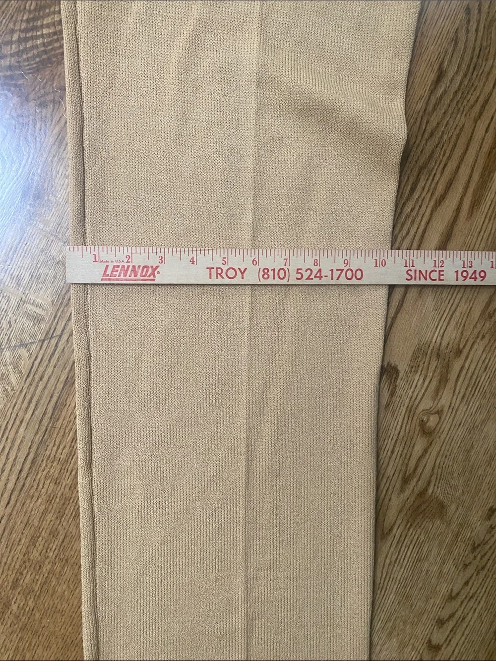 Womens St. John Santana knit straight leg pant gold 12 quiet luxury minimalist